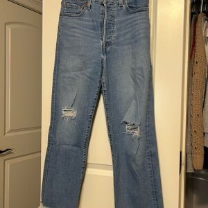 Levi's Blue Straight Leg Jeans